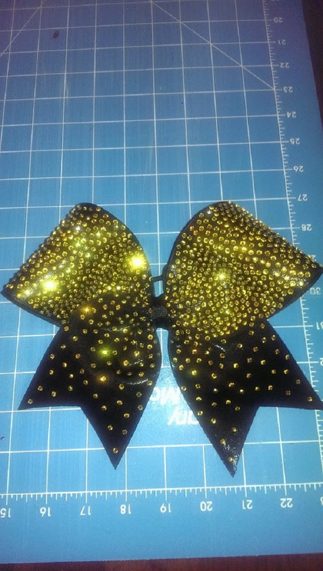 Black Mystique with Yellow Rhinestones