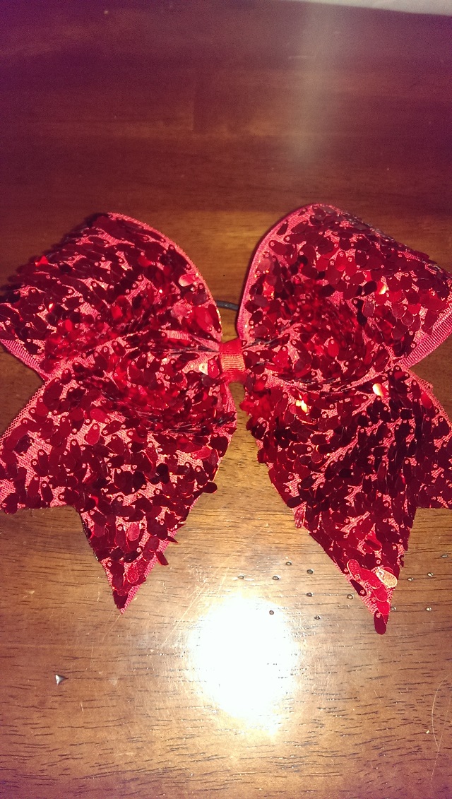 Red Sequin Bow