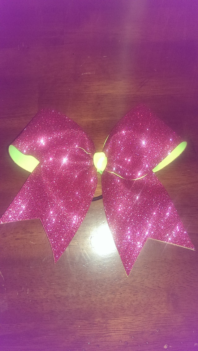 Pink Glitter Bow