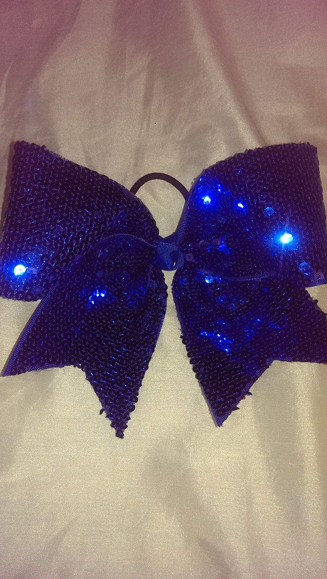 Royal Blue Sequin Bow