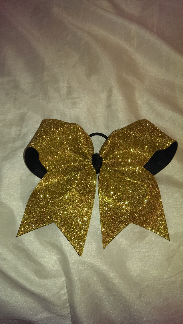 Gold Glitter Bow