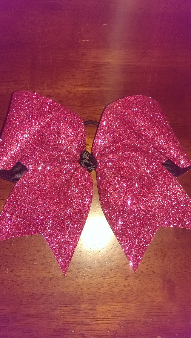 Pink Glitter Bow