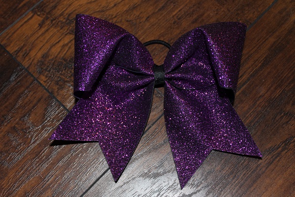 Purple Glitter Bow